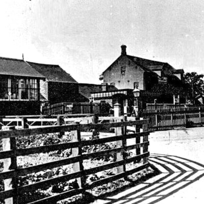 Railway station crossing 1920 Holt Owl Trail