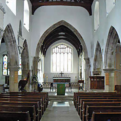 Nave of St. Andrew’s Church Holt Owl Trail